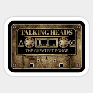 Talking heads Sticker